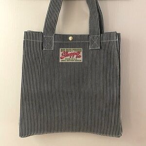 Brand New (no tags) Big Bud Press Shopper Tote in Classic Railroad Stripe